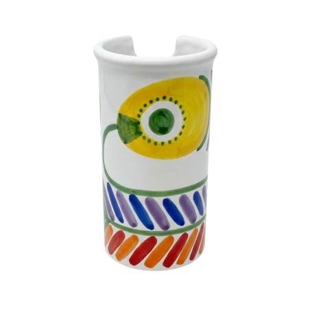 Portabicchieri artigianale Filicudi ceramiche de simone Portabicchieri artigianale Filicudi ceramiche de simone
